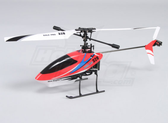 Solo Pro 328 4CH Fixed Pitch Helikopter - Rood (RTF) US Plug