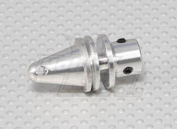 Prop adapter w / Alu Cone 3mm motoras (Grub Screw Type)