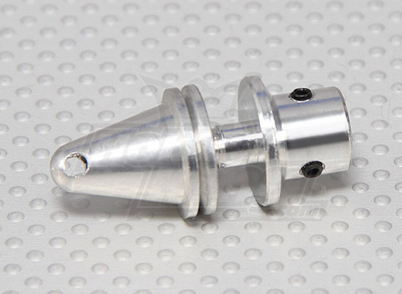 Prop adapter w / Alu Cone 4mm as (Grub Screw Type)