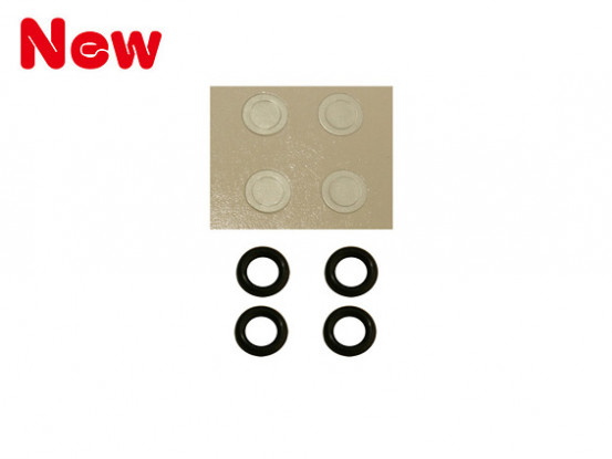 Gaui 100 & 200 Size O Ring Hardheid-90 en Paper wasmachine voor 3mm Main Rotor Spil (203848)