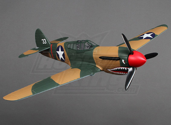 Micro P-40 super schaal w / stand (PNF)