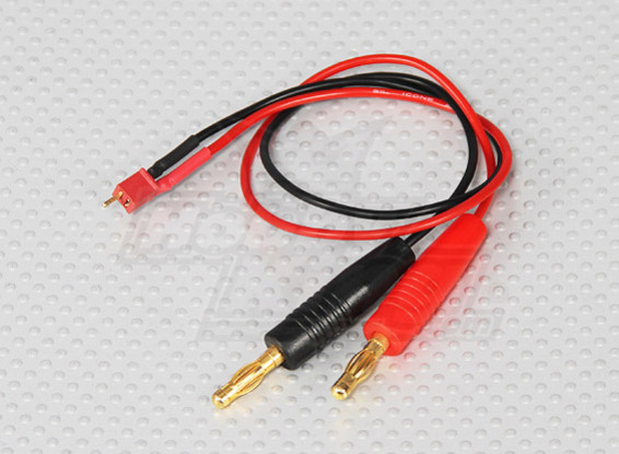 Micro T-Connector Charge Lead w / 4mm Banana Plugs
