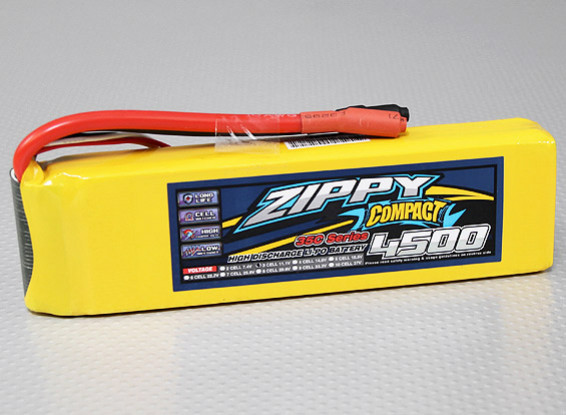 Pack ZIPPY Compact 4500mAh 3S 35C Lipo
