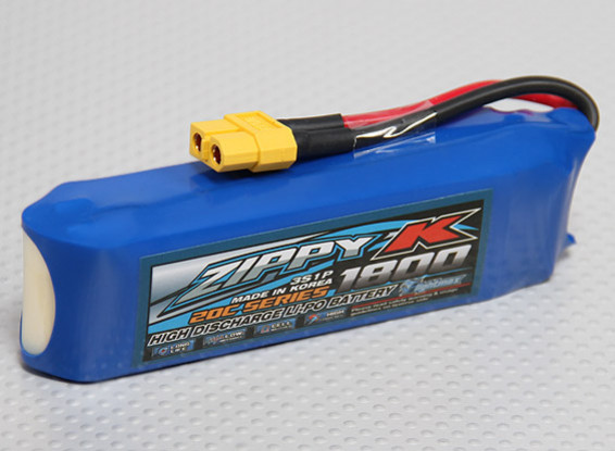 Zippy-K Flightmax 1800mAh 3s1p 20C LiPoly Battery