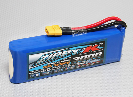 Zippy-K Flightmax 3000mAh 4S1P 20C LiPoly Battery