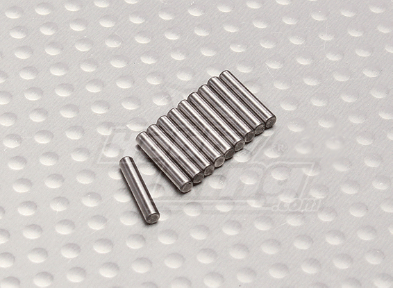 Wheel Shaft Pin 2x11mm (10st / zak) - A2030, A2031, A2032 en A2033