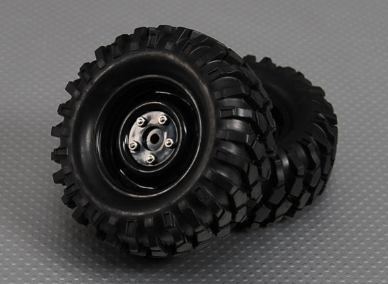 10/01 Crawler 96mm Wheel & Tyre 12mm Hex (2pc)