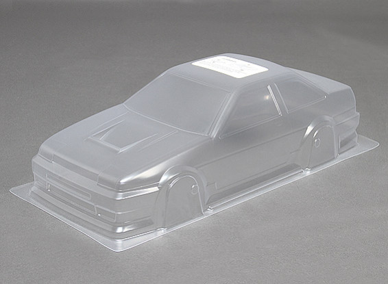 10/01 DR86 Unpainted Car Body Shell w / Decals