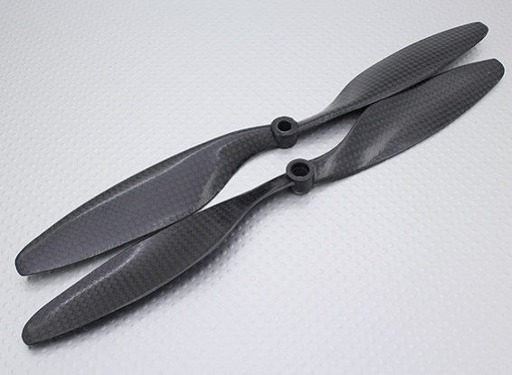 Carbon Fiber Propeller 10x4.5 Black (CW) (2 stuks)