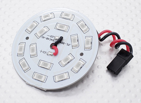 Red 16 LED Rond Light Board met Lead