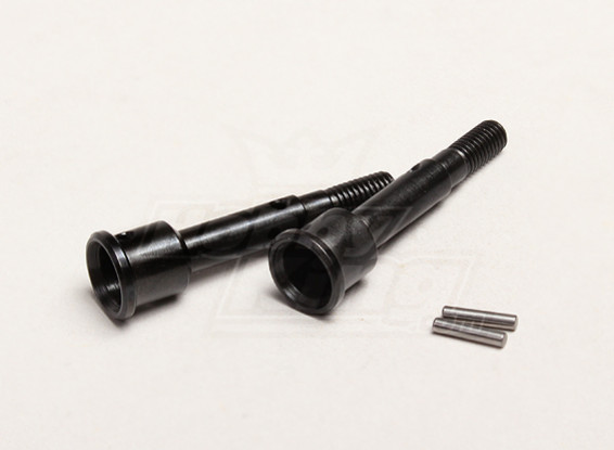 Axle w / pin (2 stuks / zak) - Turnigy Trailblazer 1/8