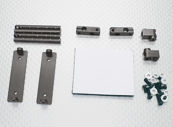10/01 Car Aluminium CNC Body Shell Montage Set (Titanium)