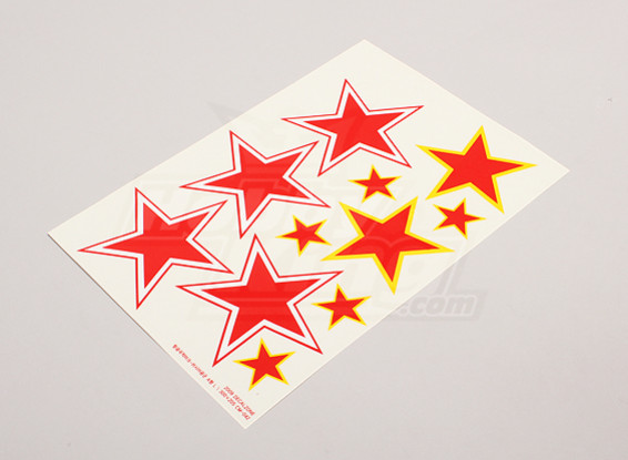 Schaal Nationale Insignes van de Luchtmacht Sticker Sheet - USSR