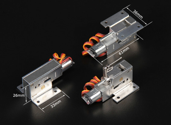 Turnigy Full Metal Servoless Zet vrij w / stuurbare neusmontage (3mm pin)