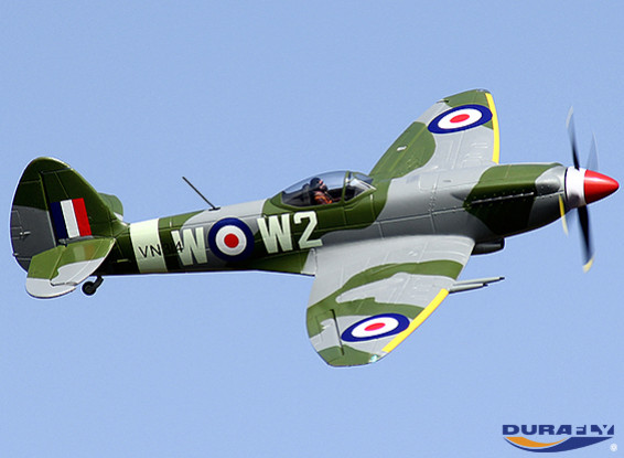 Durafly ™ Mk-24 Spitfire met Zet vrij / Kleppen / Nav Lights (PNF)