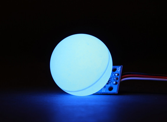 LED PCB Strobe Blue 3.3 ~ 6.0V met Bal Diffuser
