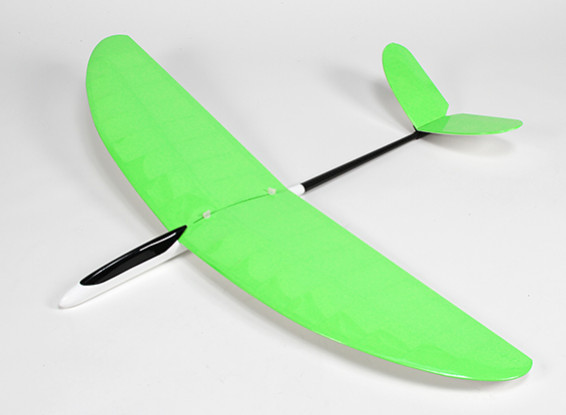 Butterfly Pod en Boom V-Tail Glider Opgebouwd Wing 1140mm - Green (ARF)