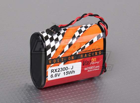 A123 Systems 2300mAh 6.6v 2S1P Rx Pack Lithium-ion