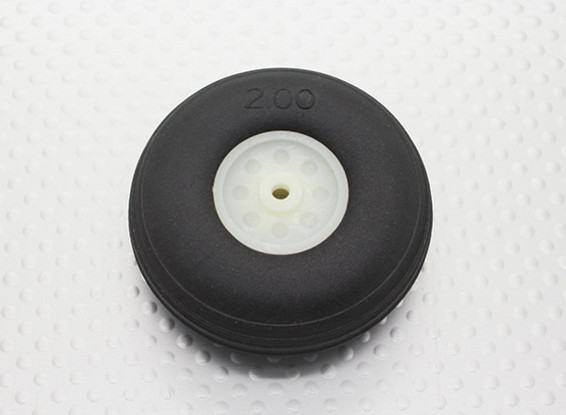 2.00 "/50.5mm Ultra Light Rubber PU Schaal Wheel