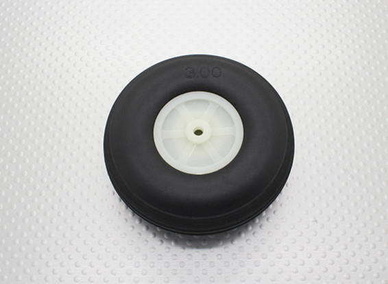 3.00 "/76.2mm Ultra Light Rubber PU Schaal Wheel