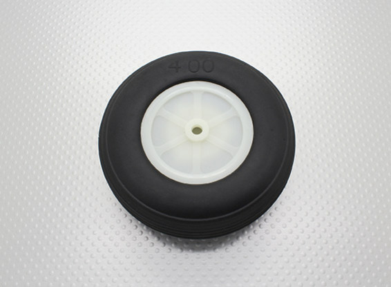 4.0 "/101.6mm Ultra Light Rubber PU Schaal Wheel