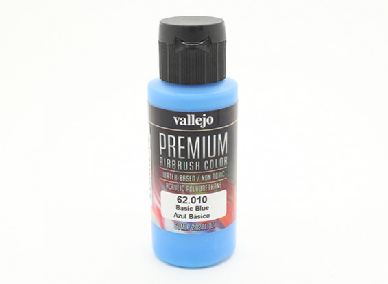 Vallejo Premium Color Acrylic Paint - Basic Blue (60ml) 62.010