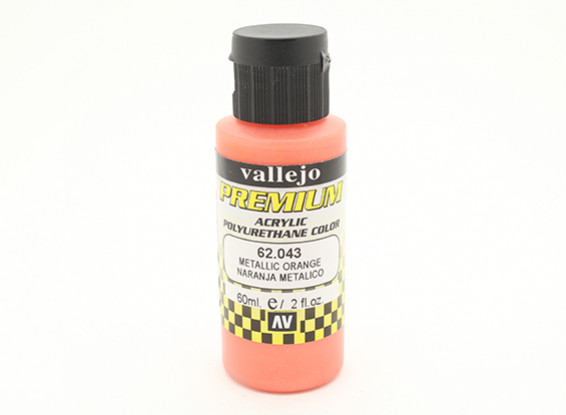 Vallejo Premium Color Acrylverf - Metallic Orange (60 ml)