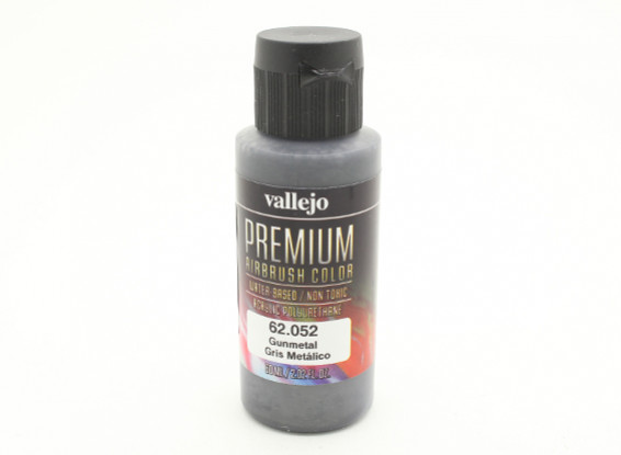 Vallejo Premium Color Acrylverf - Gunmetal (60ml)