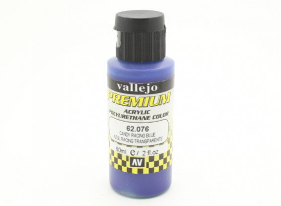 Vallejo Premium Color Acrylverf - Candy Racing Blue (60 ml)