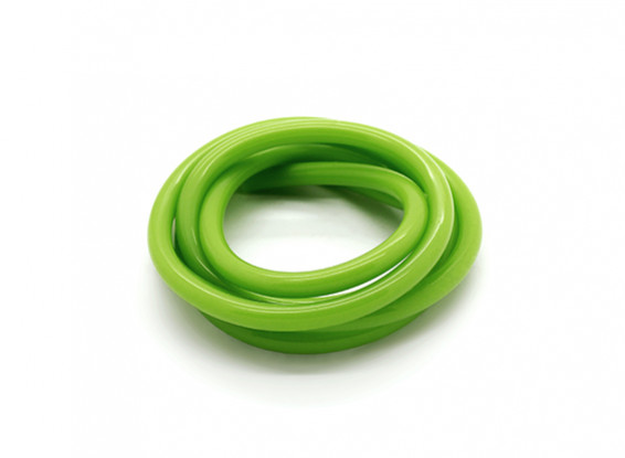 Heavy Duty Silicone Brandstof Pipe Green (Nitro Fuel) (1 mtr)
