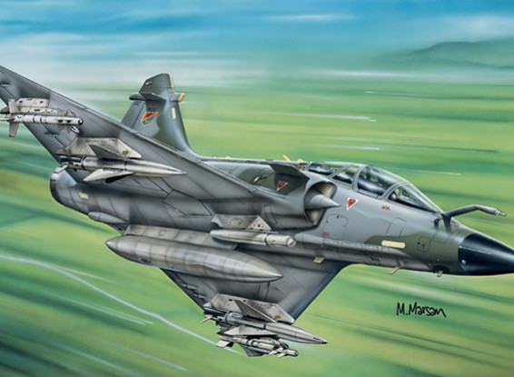 Italeri schaal 1/72 Mirage 2000 D plastic model kit