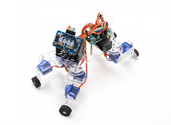 Speelse Puppy Robotic Kit met ATmega8 Control Board en IR-sensor