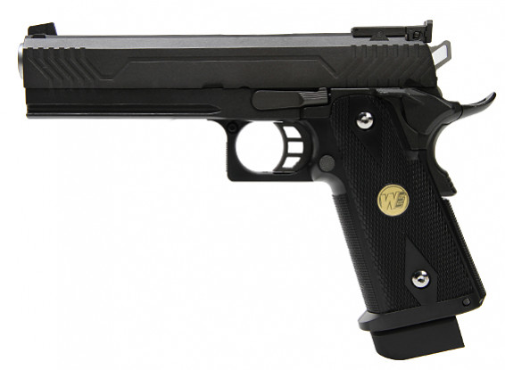 WE Hi-CAPA 5.1 GBB Pistol (M1, Zwart)