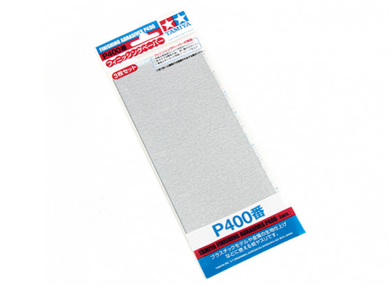 Tamiya Afwerking Wet / Dry Schuurpapier P400 Grade (3pc)