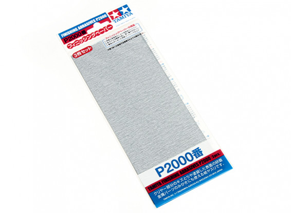 Tamiya Afwerking Wet / Dry Schuurpapier P2000 Grade (3pc)
