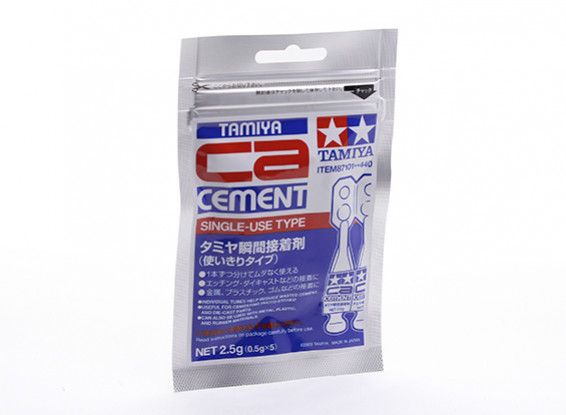 Tamiya CA Cement Single Use Type voor Photo-Etched en gegoten onderdelen (2,5 g)