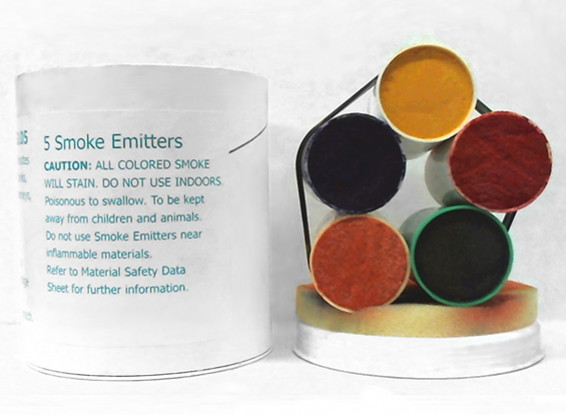 4 Minute Diverse Color Smoke Cartridges (5 stuks)
