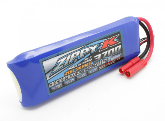 Zippy-K Flightmax 3700mAh 3s1p 20C LiPoly Battery