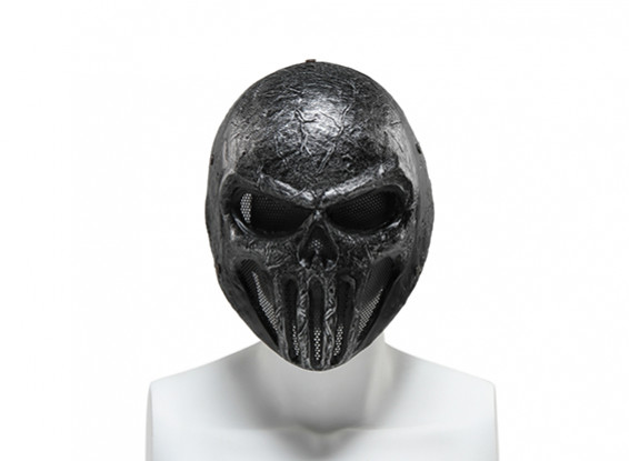 FMA Wire Mesh Full Face Mask (Skull Punisner, Gray)