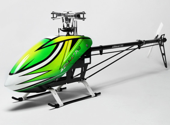Assault 700 DFC Electric Flybarless 3D Helicopter Kit (w / upgrade swashplate en staart slider)