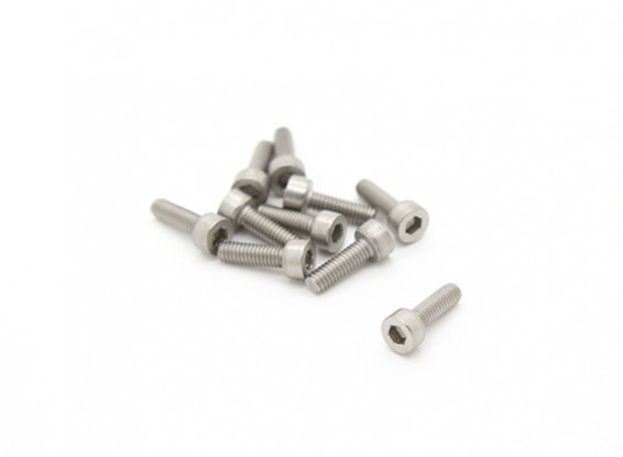 Titanium M2.5 x 8 Sockethead Hex Screw (10st / bag)