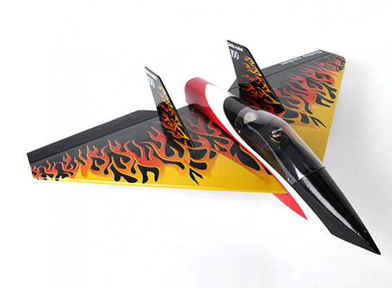 Delta Rocket High Speed ​​Wing - Black 640mm (ARF)