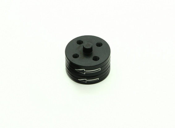 CNC Aluminium Quick Release Self-Aanscherping Prop Adapters Set - Black (tegen de klok)