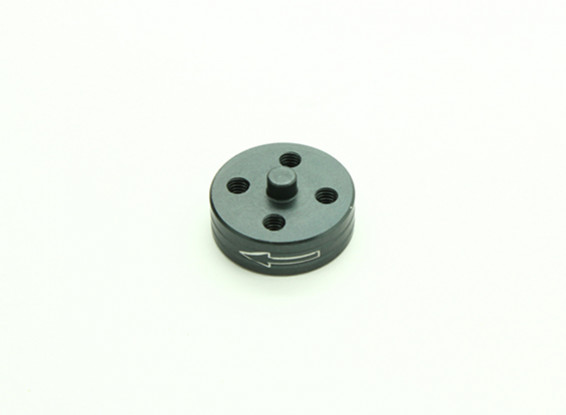 CNC Aluminium Quick Release Self-Aanscherping Prop Adapter - Titanium (Prop Side) (tegen de klok)