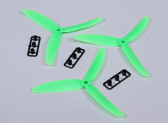HobbyKing ™ Propeller 5x3 Green (CW) (3 stuks)
