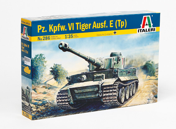 Italeri 1:35 Schaal Tiger I Ausf. E / H1 Vehicle Model Kit
