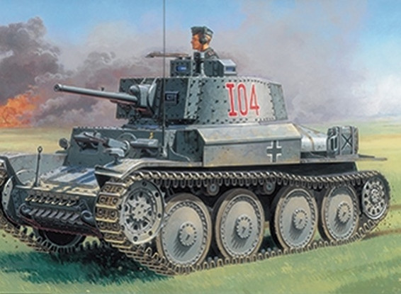 Italeri 1/35 Scale Pz.Kpfw. 38 (T) Ausf. F plastic model kit