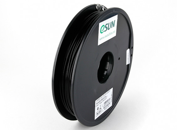 ESUN 3D-printer Filament Black 3mm PLA 0,5 kg Spool