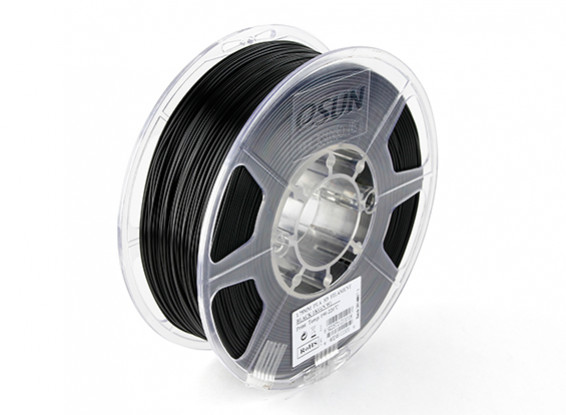 ESUN 3D-printer Filament Black 1.75mm PLA 1kg Roll