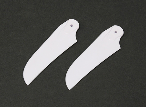 RJX White 85mm Plastic Tail Blades (1 paar)